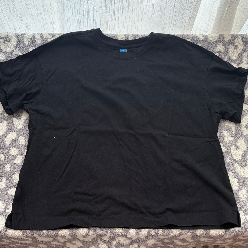 Vintage Crewneck Black Short Sleeve Tee sz XL